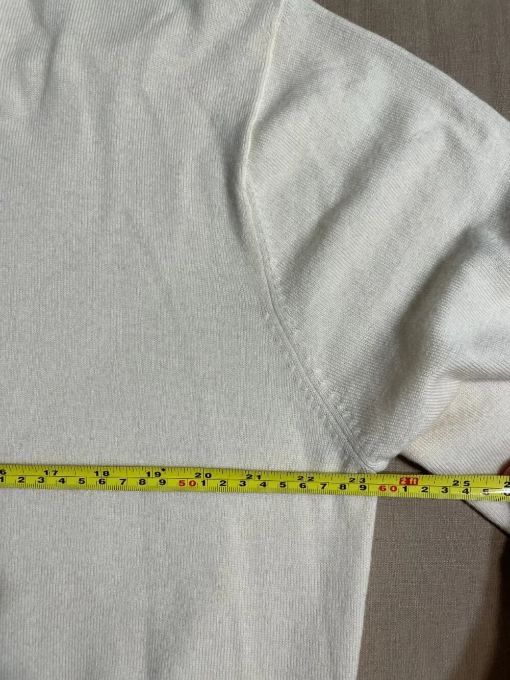 Jos A. Bank Merino Wool Sweater 1/4 Zipper‎ Men's Size XL Beige Preppy Grandpa